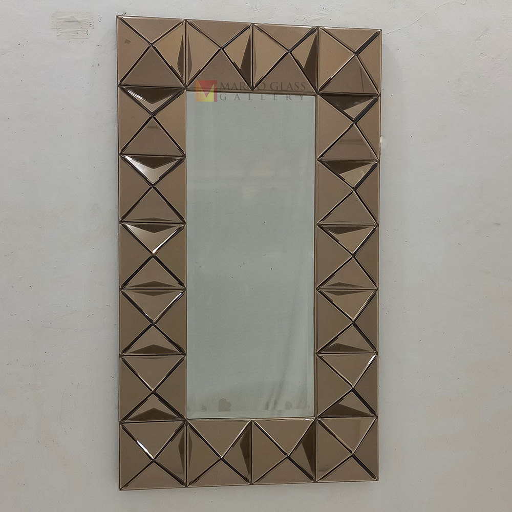 Wall Mirror Diamond Brown MG 004835