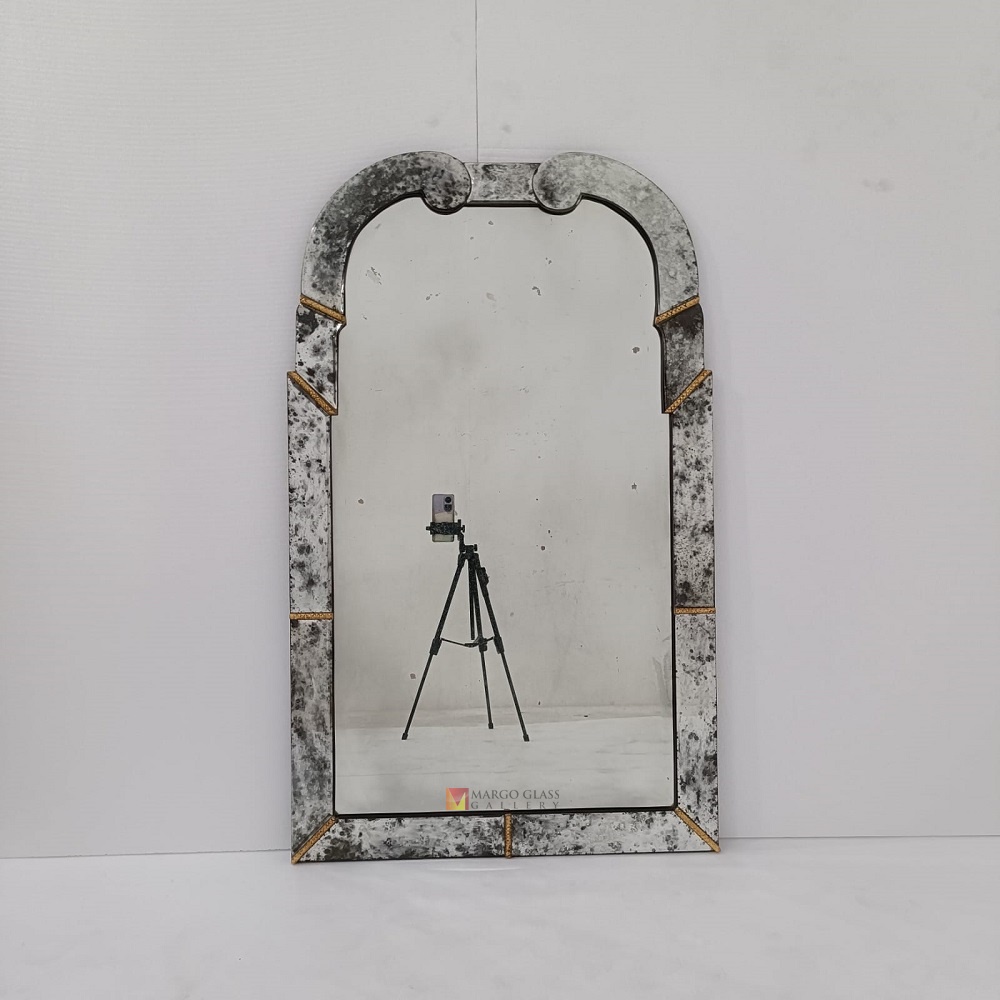 Antique Wall Mirror Bubble Regina MG 014540 
