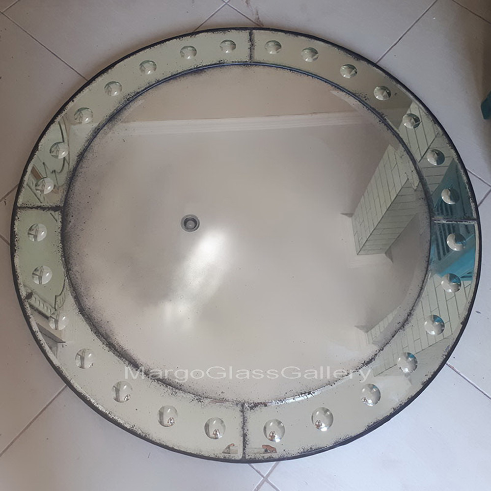 Antique Mirror Round MG 014204 Bevel