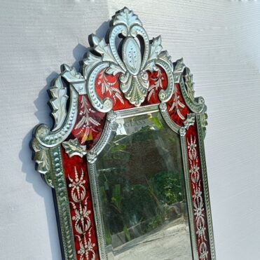 Red Venetian Mirror Table MG 080146 - Image 5
