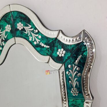 Luxury Venetian Mirror Green MG 080149 - Image 9