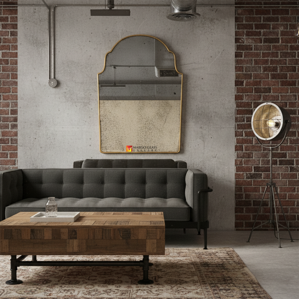 Beaded Wall Mirror Antiuqe MG 014534