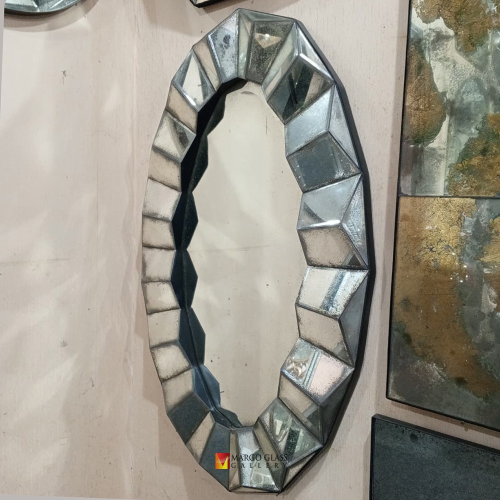 Oval Deco Antique Mirror MG 014545