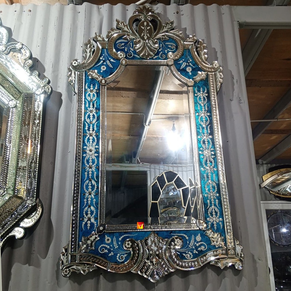 Blue Venetian Mirror Luxury MG 080147