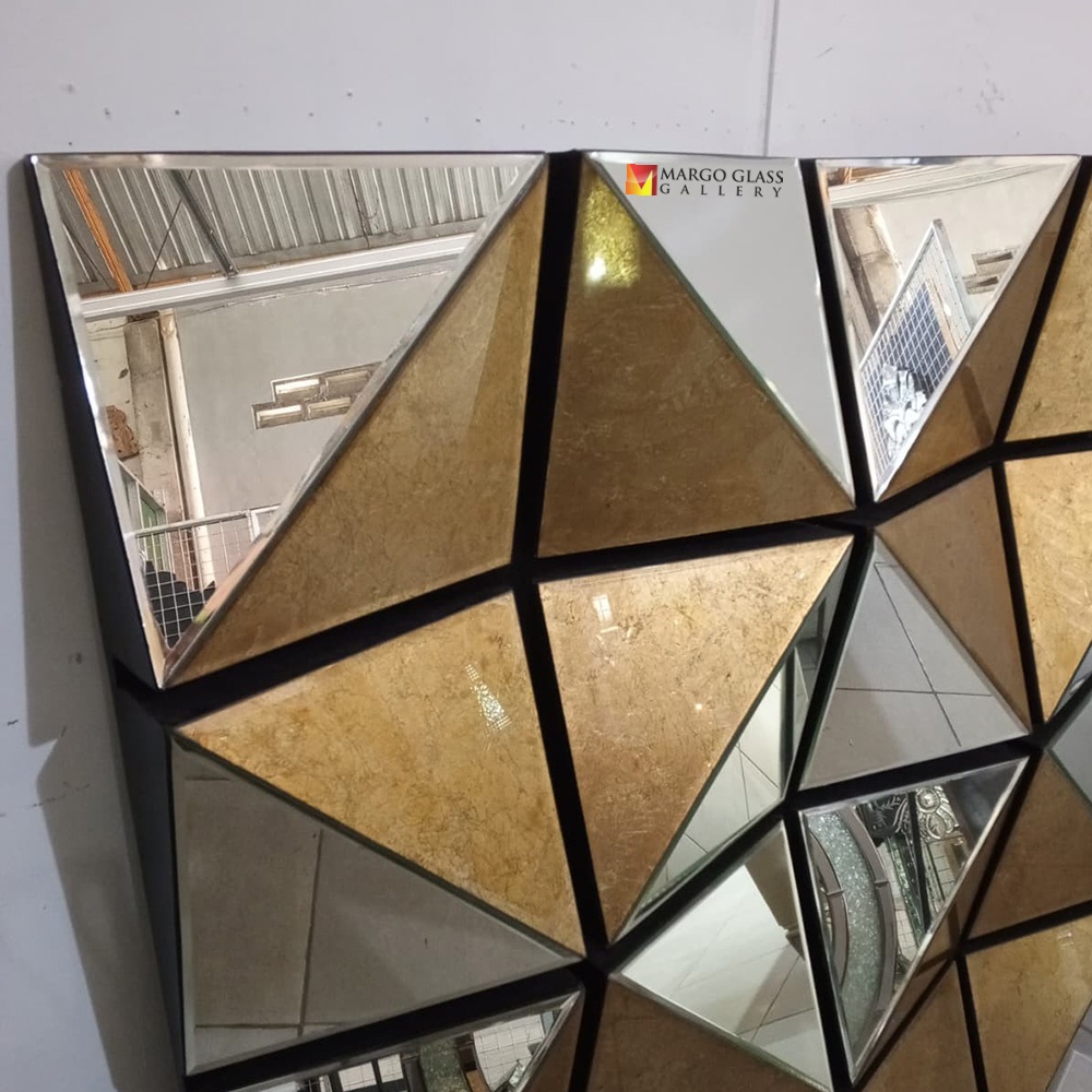 Square 3D Eglomise Wall Mirror MG 018077
