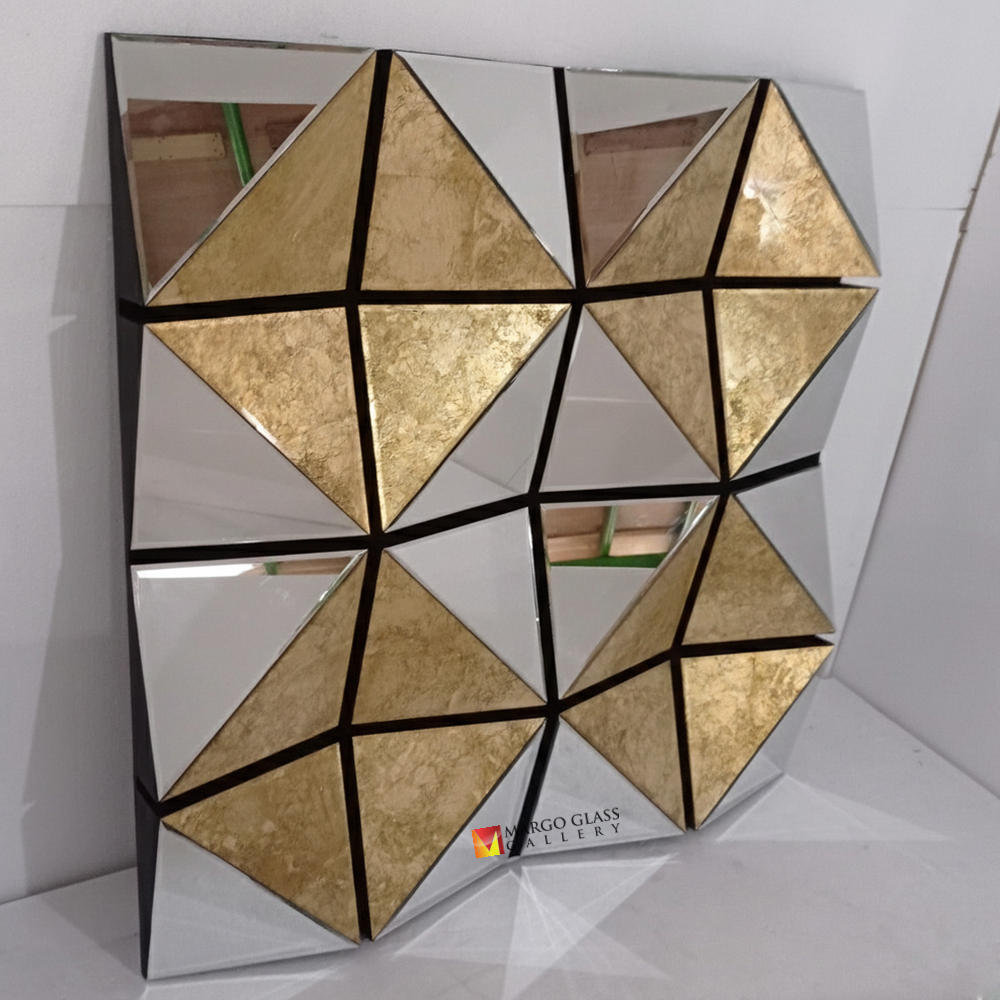 Square 3D Eglomise Wall Mirror MG 018077
