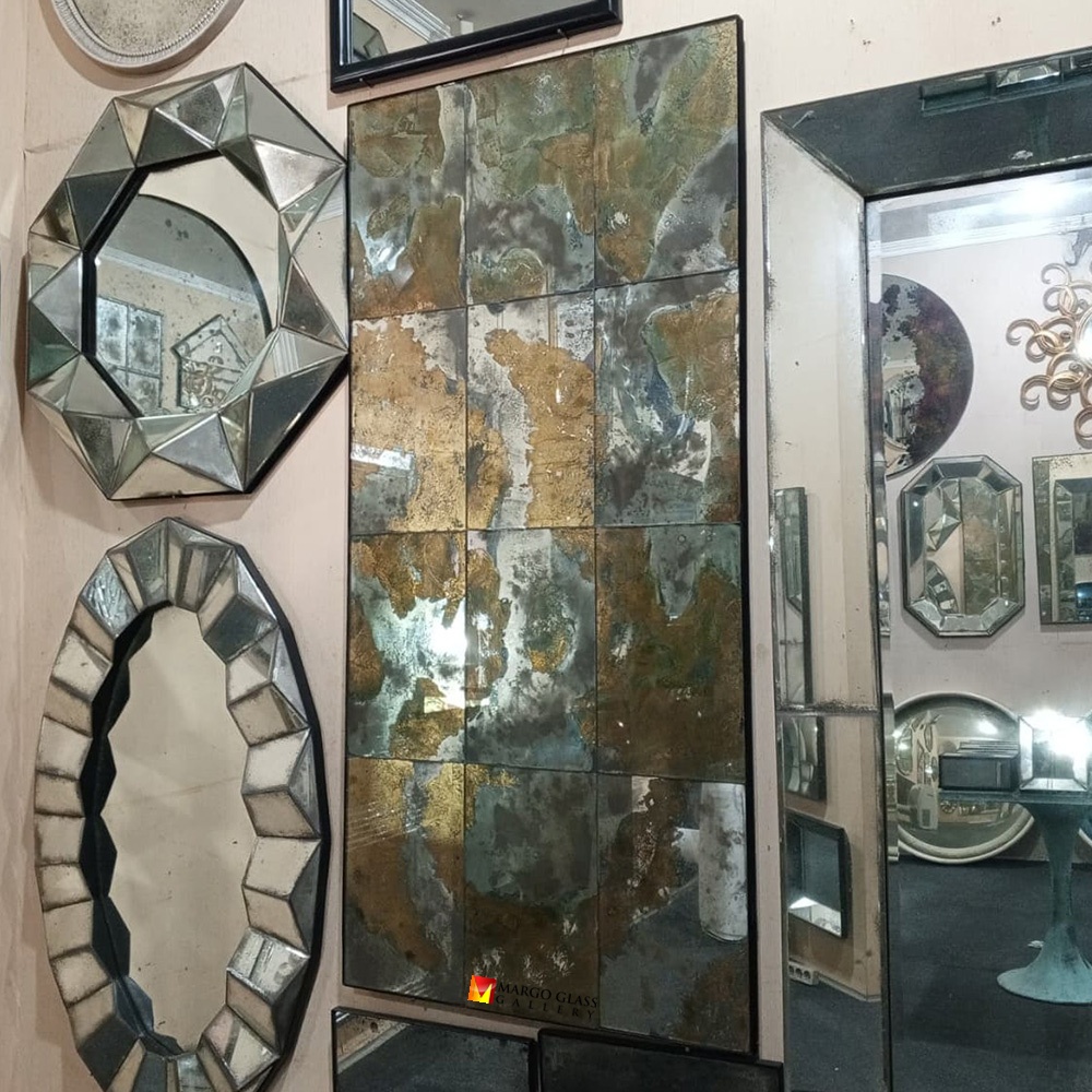 Verre Eglomise Mirror Antique Cannigia MG 018001 