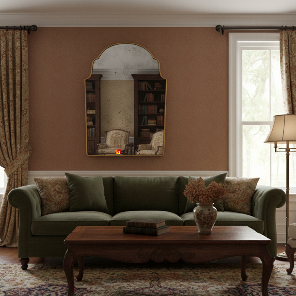 Beaded Wall Mirror Antiuqe MG 014534
