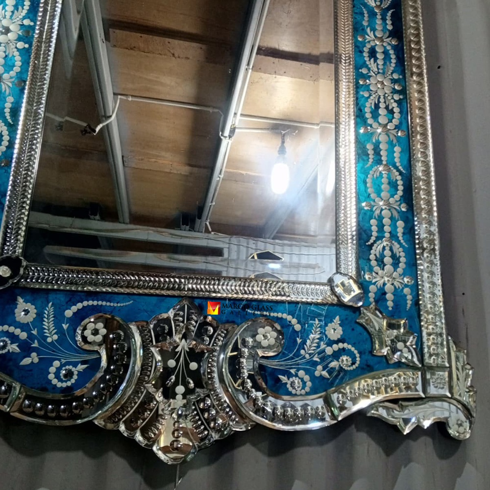 Blue Venetian Mirror Luxury MG 080147