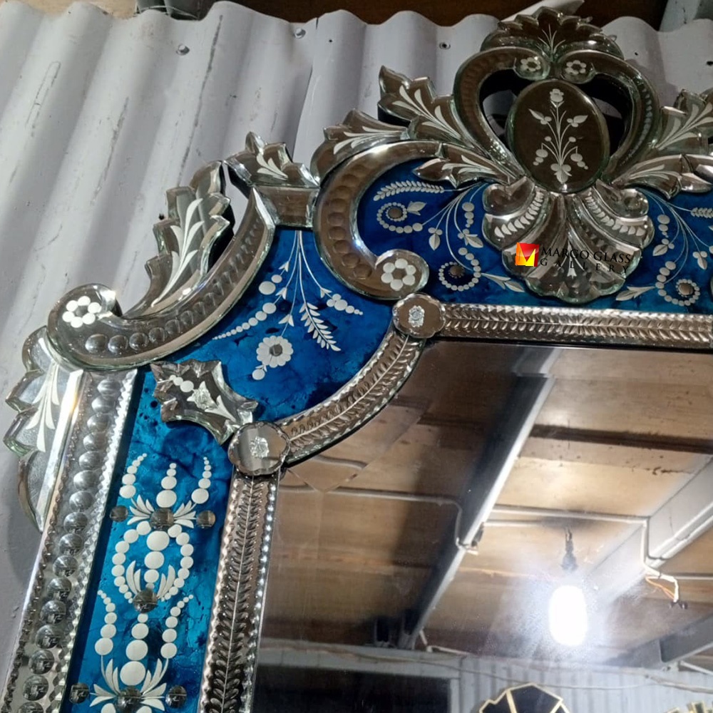 Blue Venetian Mirror Luxury MG 080147