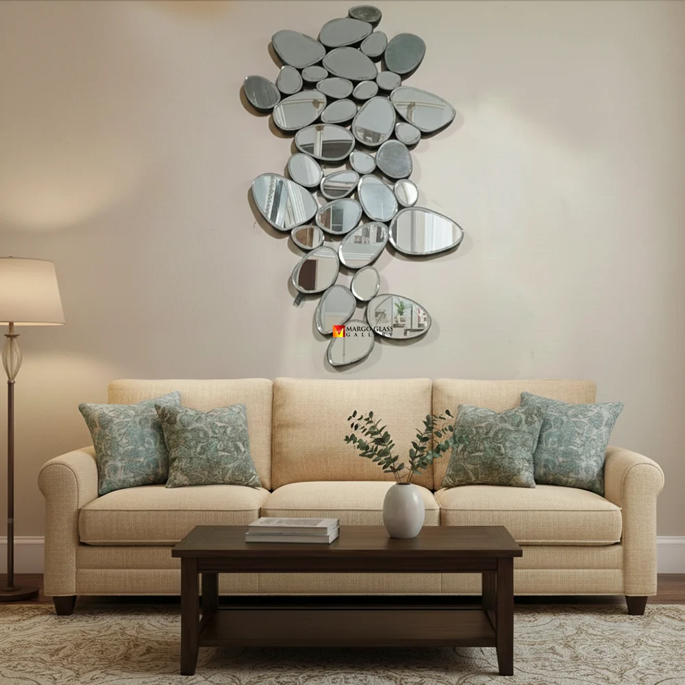 Antique Mirror as Curatorial Tool for Exhibition Curation and Artistic Events Contemporary Antique Mirror Bubble MG 014159