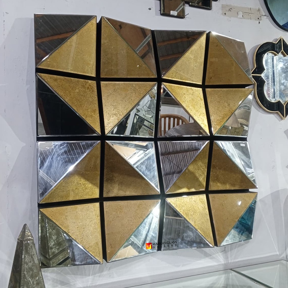 Square 3D Eglomise Wall Mirror MG 018077