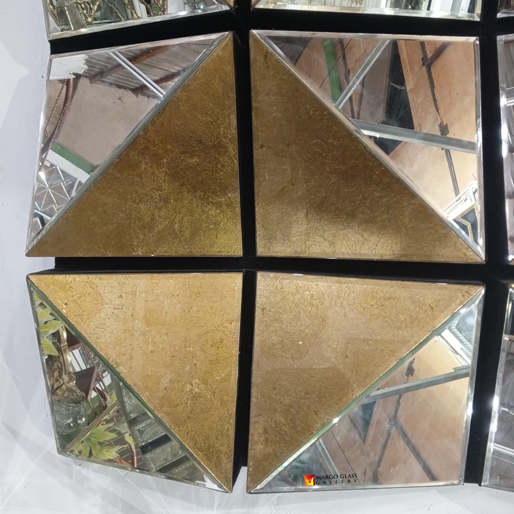 Square 3D Eglomise Wall Mirror MG 018077