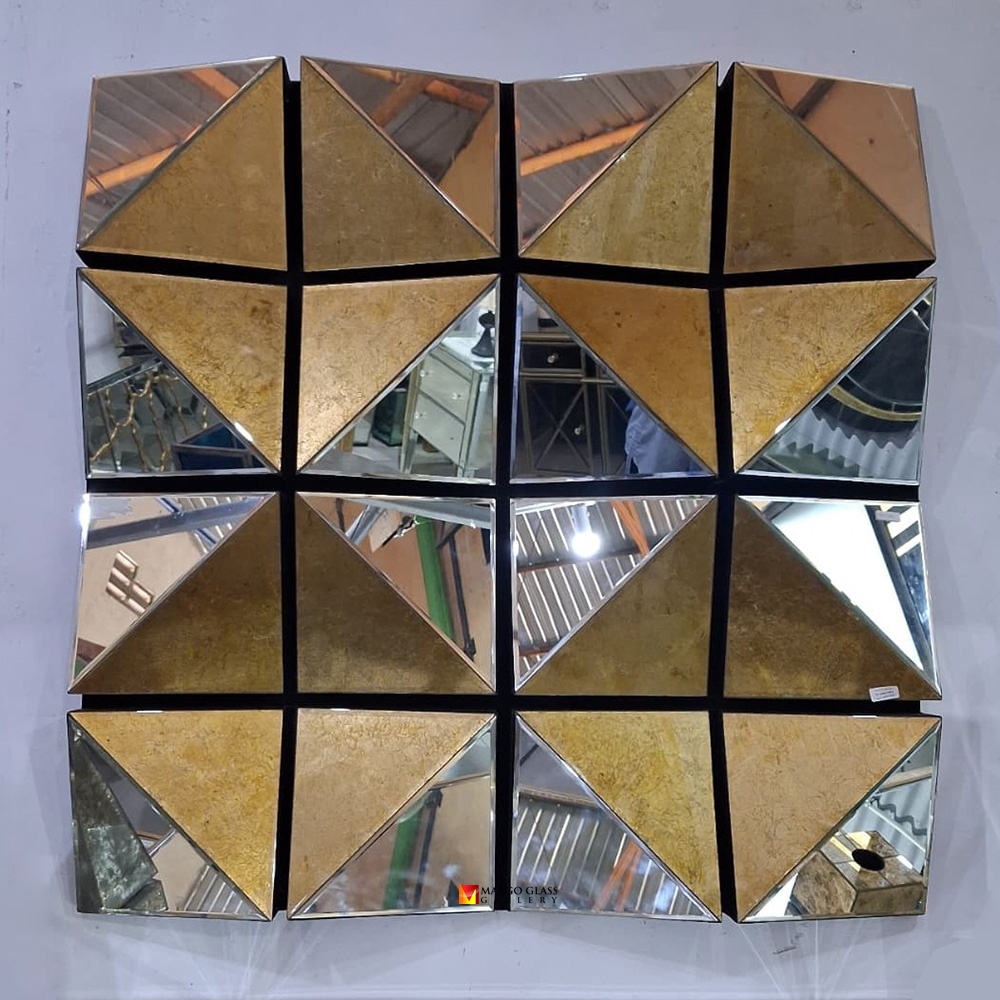 Square 3D Eglomise Wall Mirror MG 018077