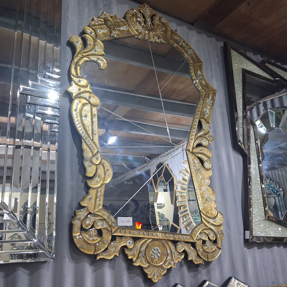 Venetian Mirror Gold Contemporer MG 080111