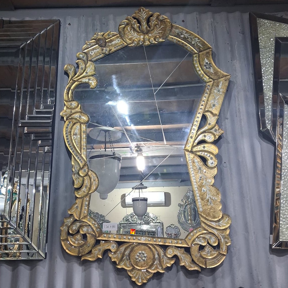 Venetian Mirror Gold Contemporer MG 080111