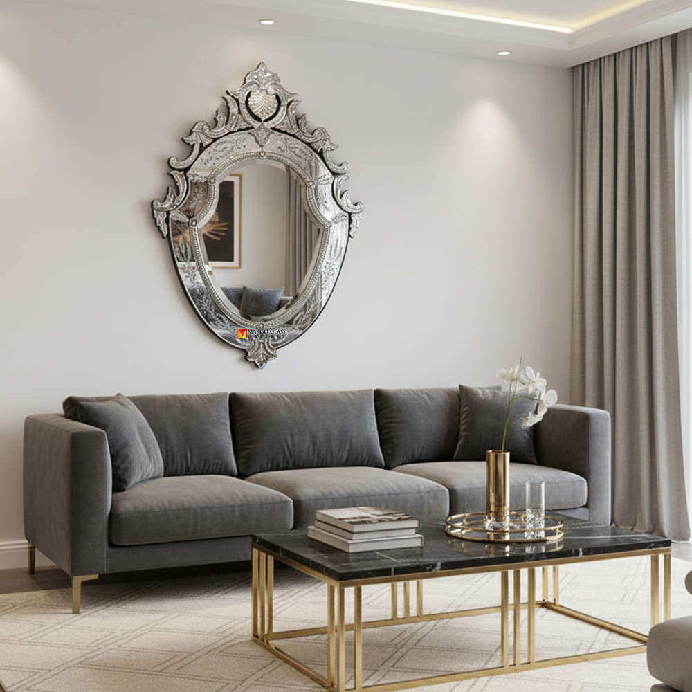 Venetian Mirror Vedette Oval MG 001130