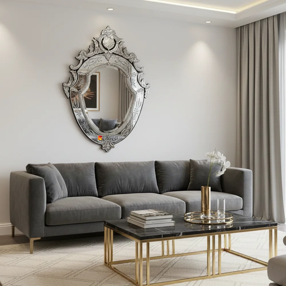 Venetian Mirror Vedette Oval MG 001130