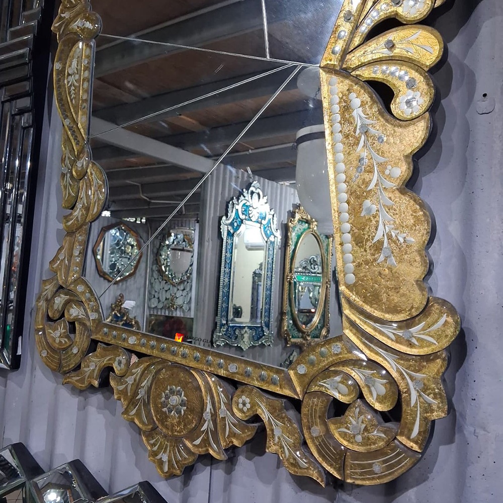 Venetian Mirror Gold Contemporer MG 080111
