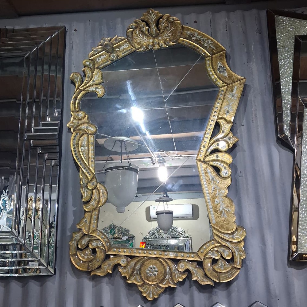 Venetian Mirror Gold Contemporer MG 080111