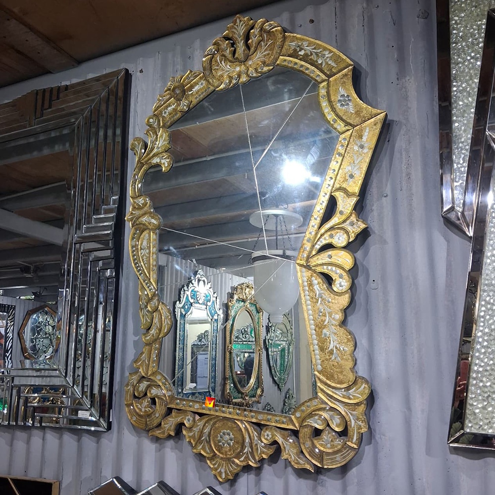 Venetian Mirror Gold Contemporer MG 080111