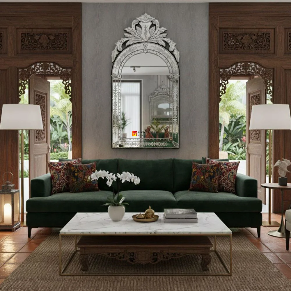 Venetian Accent Mirror as a Cultural Element in Joglo House Interior