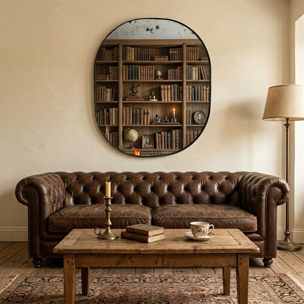 Antique Oval Wall Mirror MG 014511
