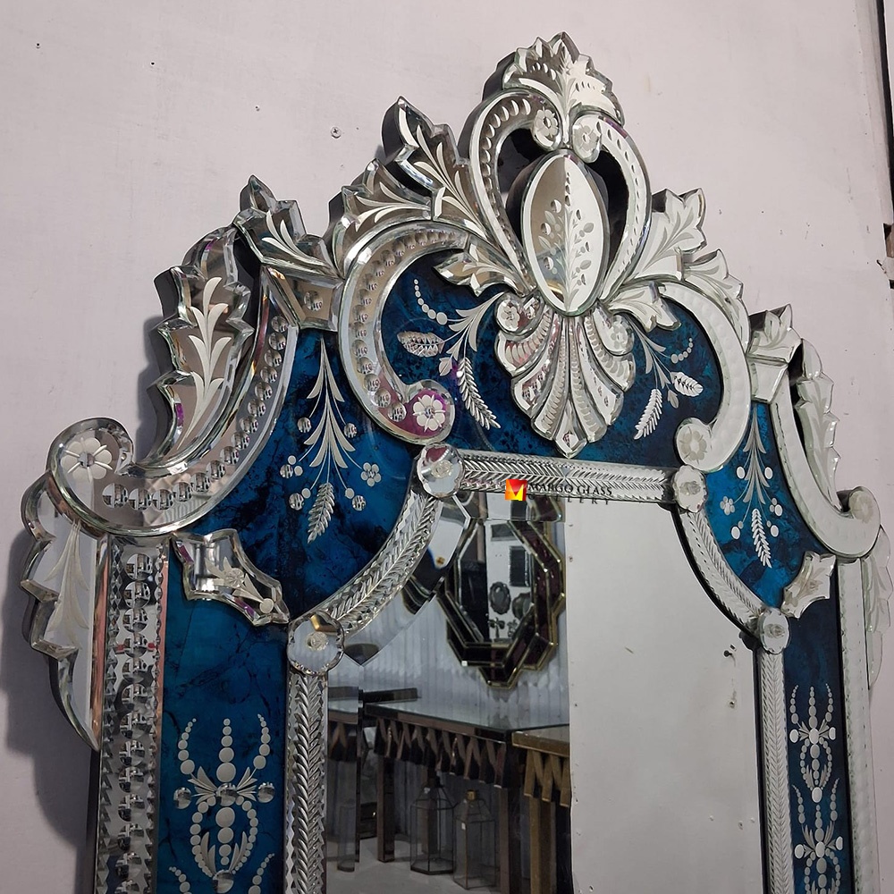 Blue Venetian Mirror Luxury MG 080147