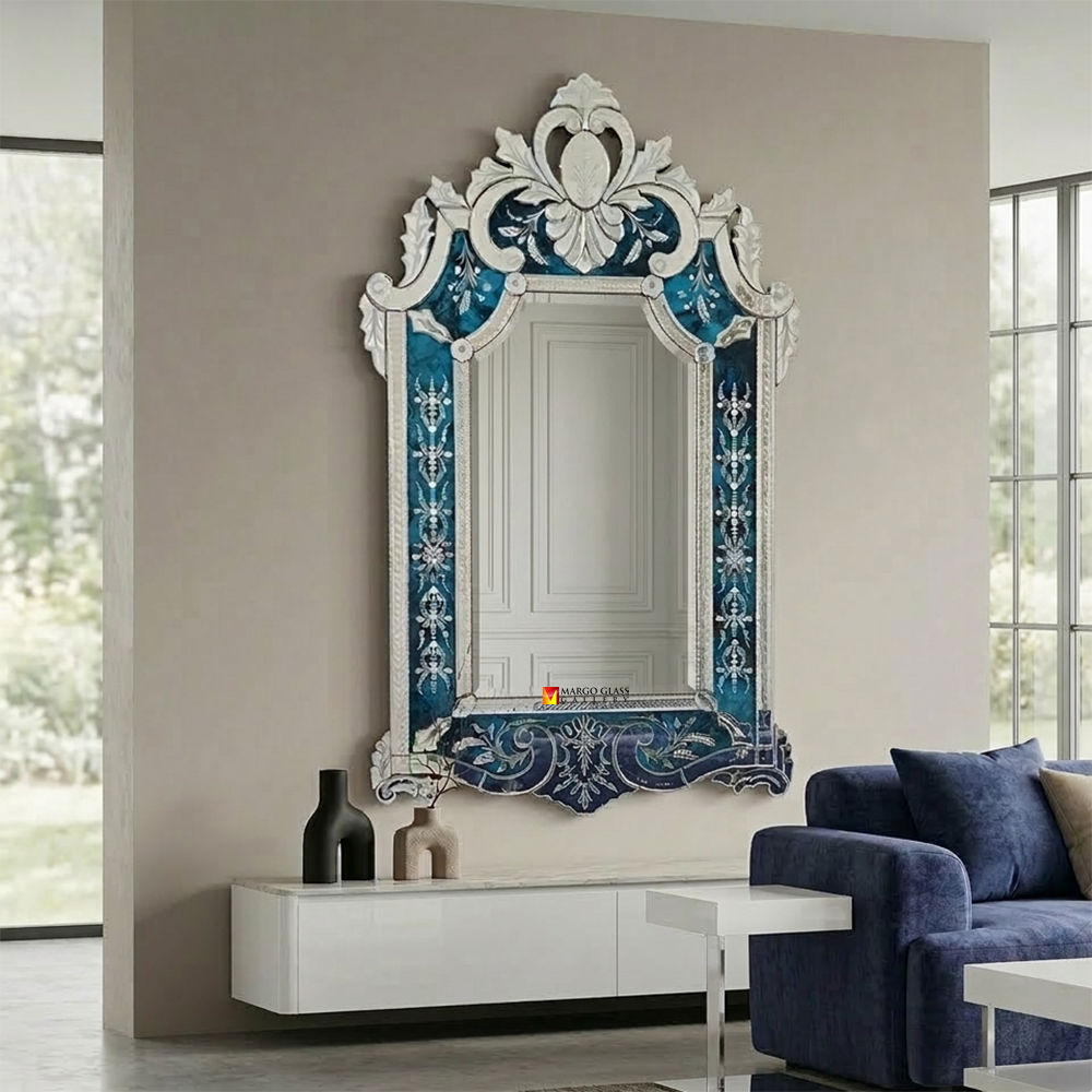 Blue Venetian Mirror Luxury MG 080147
