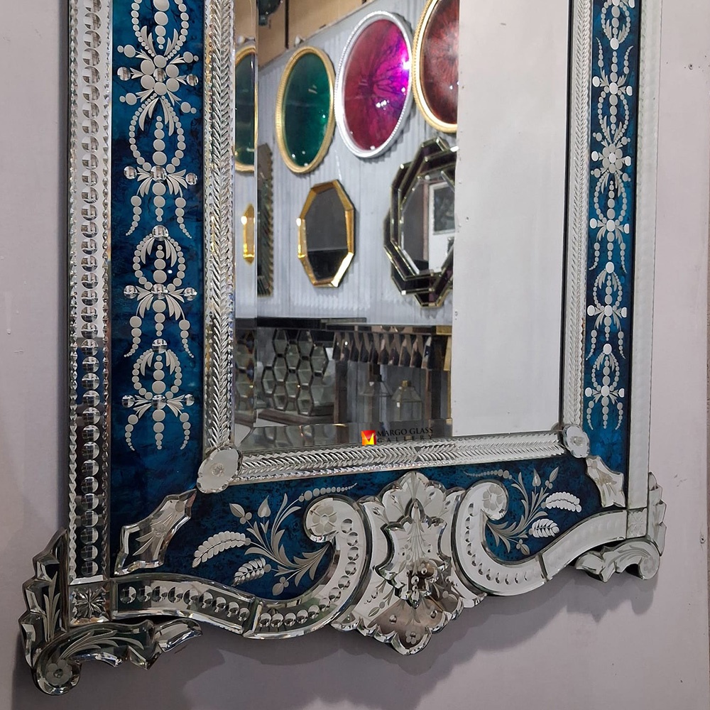 Blue Venetian Mirror Luxury MG 080147