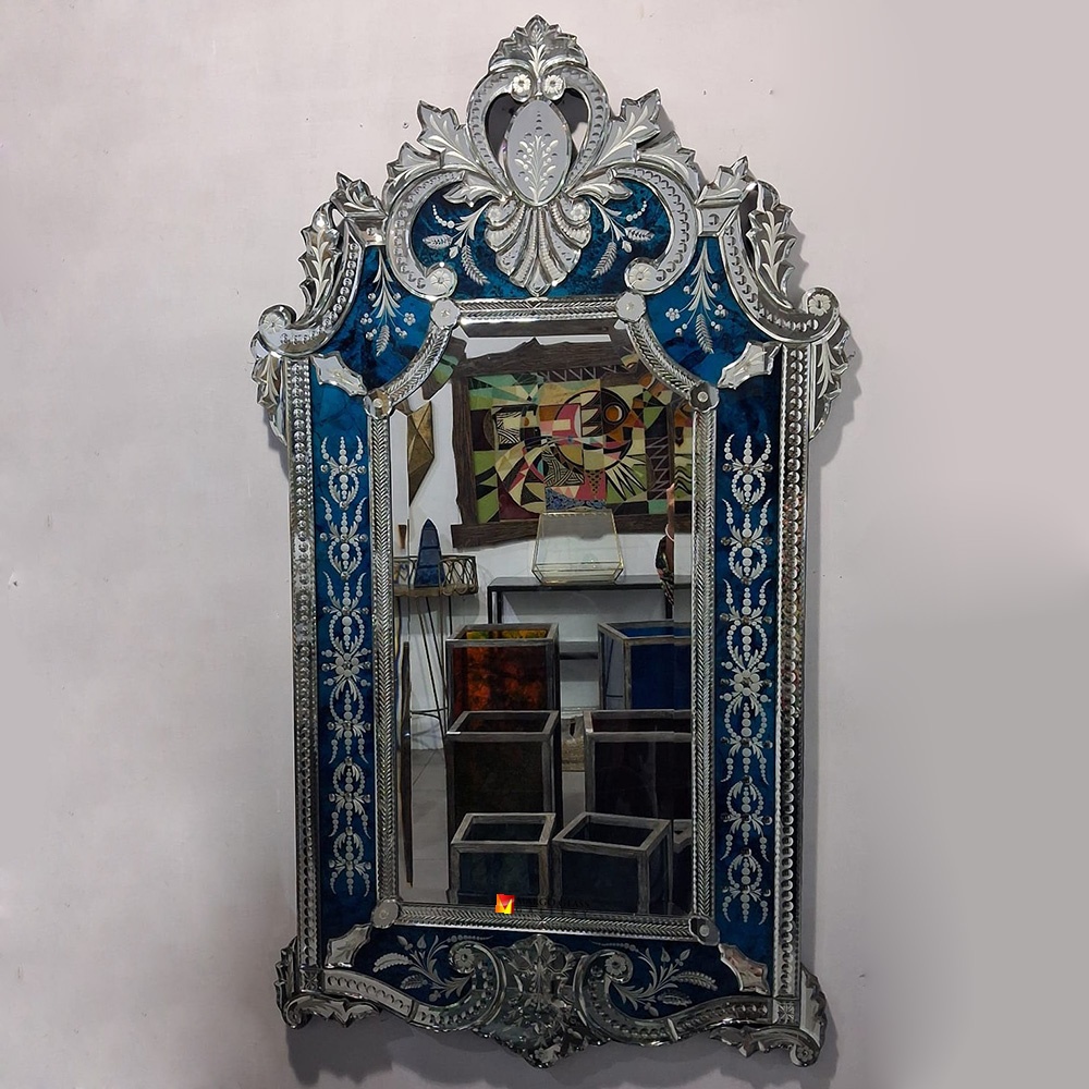 Blue Venetian Mirror Luxury MG 080147