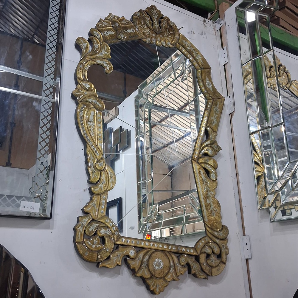 Venetian Mirror Gold Contemporer MG 080111