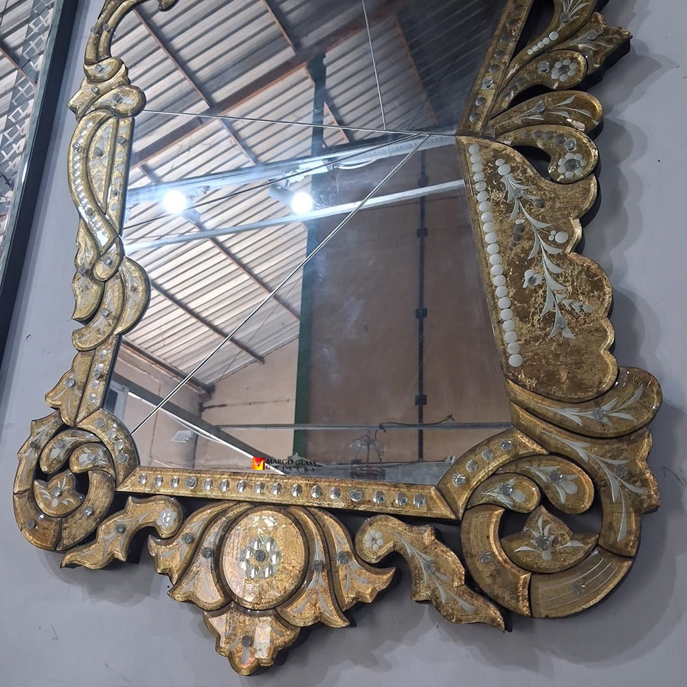 Venetian Mirror Gold Contemporer MG 080111