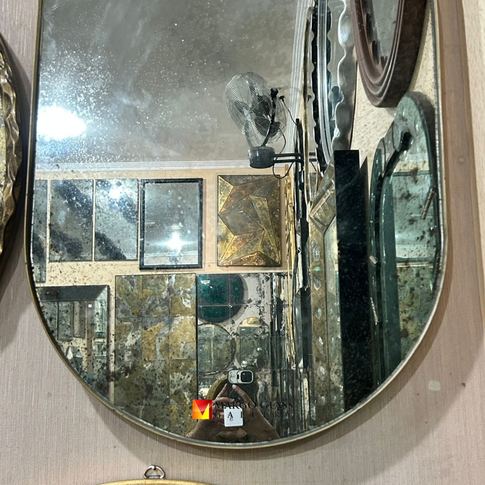 Large Antique Oval Wall Mirror MG 014512