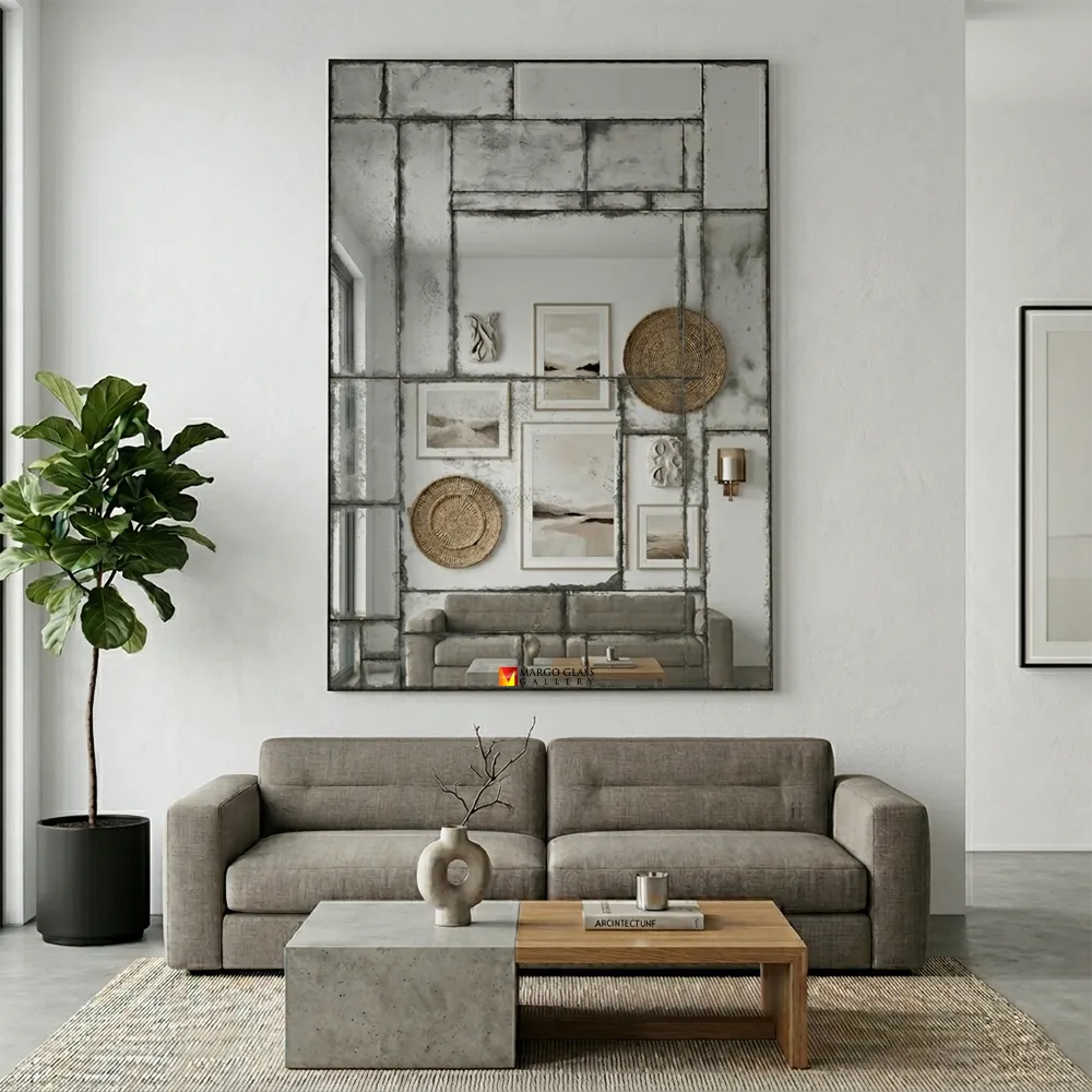 Rectangle Antique Mirror, 5 Reasons It Creates a Stunning Cinematic Vintage Interior Antique Wall Mirror Leger MG 014188 Large