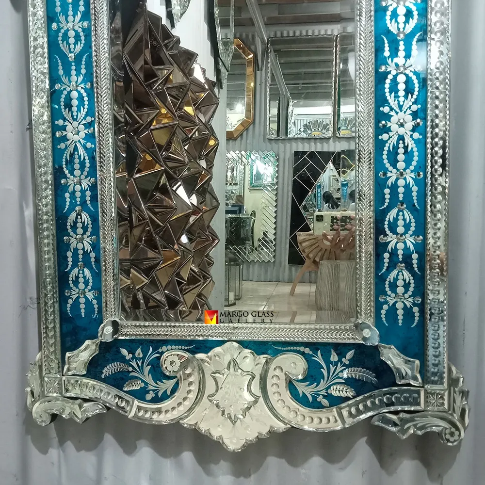 Blue Venetian Mirror Luxury MG 080147