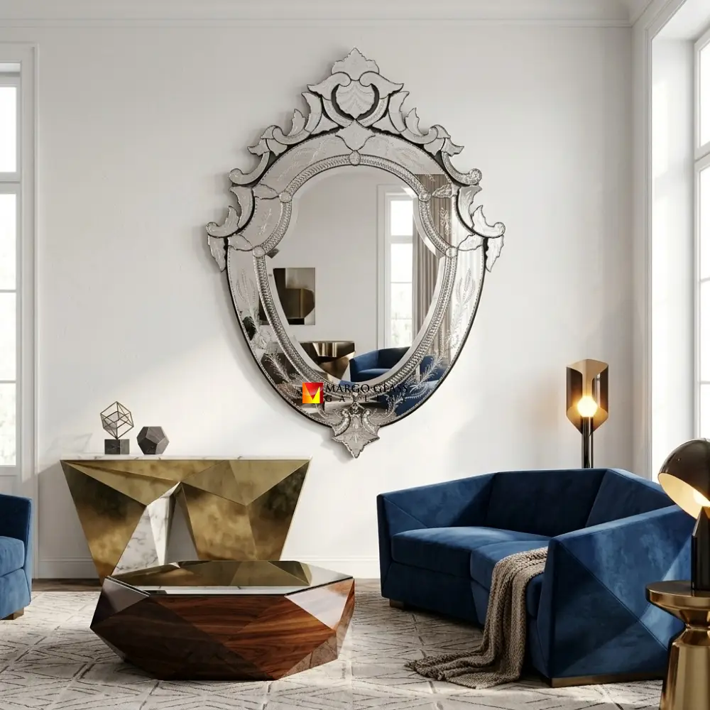 Venetian Mirror Vedette Oval MG 001130