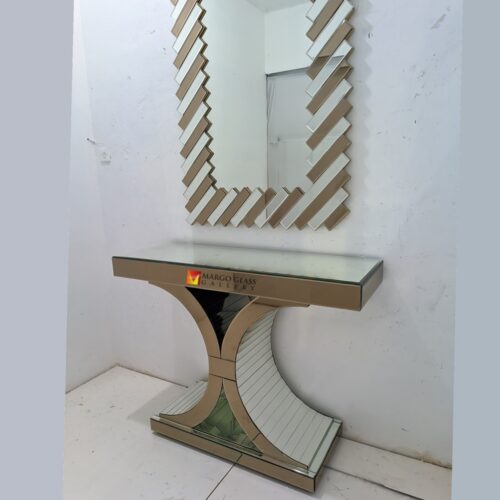 Mirrored Console Table With Rectangular Mirror MG 006340