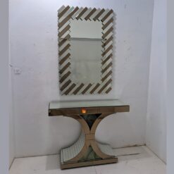 Mirrored Console Table With Rectangular Mirror MG 006340