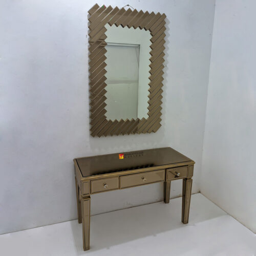 Brown Mirrored Console Table MG 006342