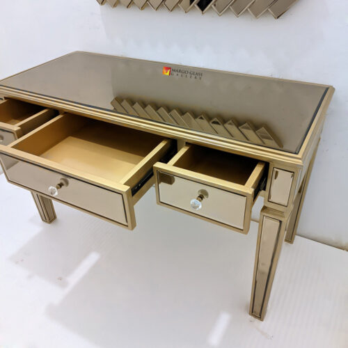 Brown Mirrored Console Table MG 006342