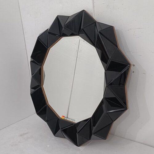 Wall Mirror Black Contemporer 3D MG 014118