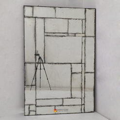 Distressed Antique Mirror Large Victorian MG 014550