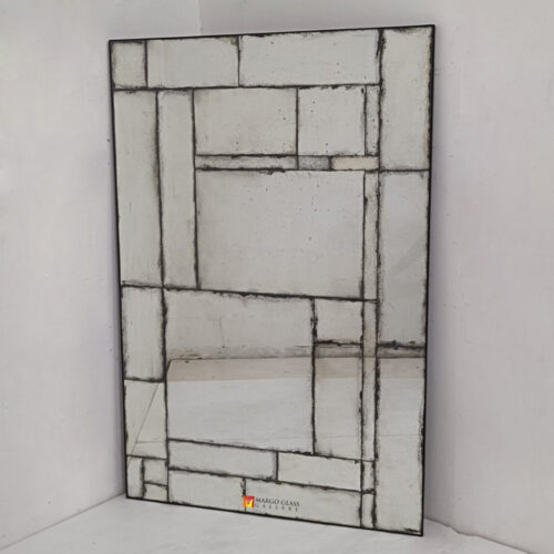 Distressed Antique Mirror Large Victorian MG 014550