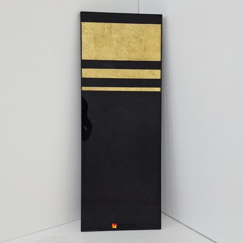 Black And Gold Eglomise Mirror MG 018132