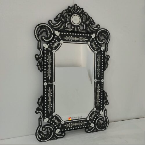 Venetian Mirror French Regalia Black MG 080174