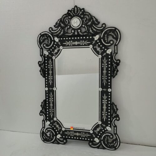 Venetian Mirror French Regalia Black MG 080174