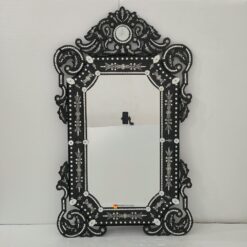 Venetian Mirror French Regalia Black MG 080174