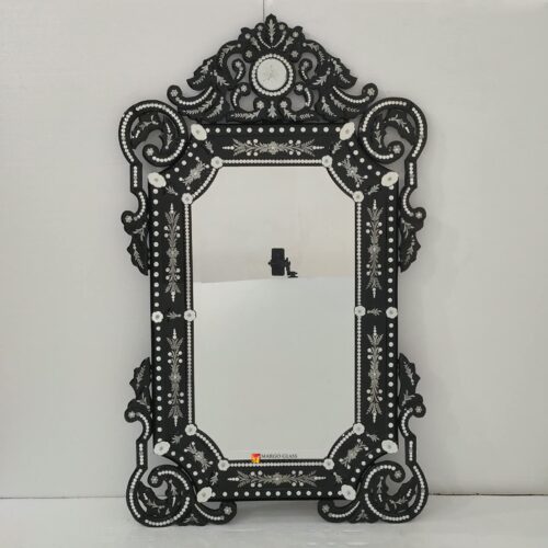 Venetian Mirror French Regalia Black MG 080174